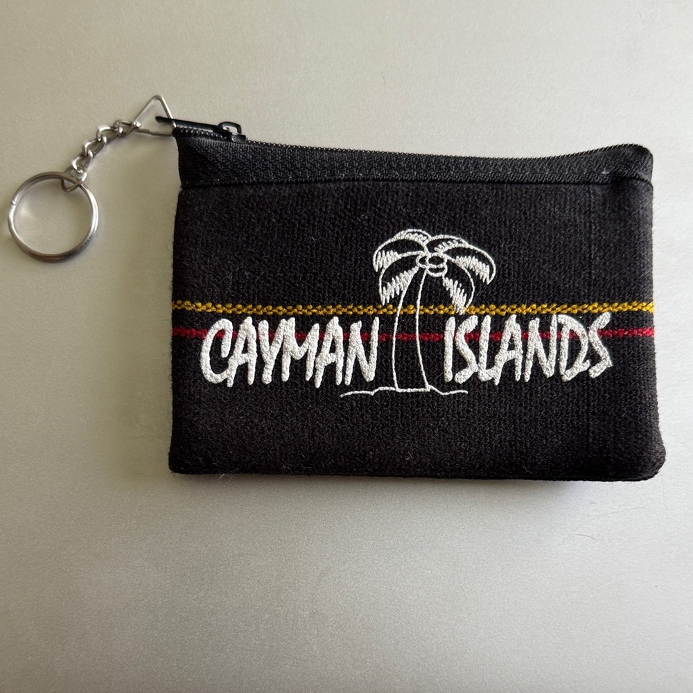 Cayman Islands Black Coin Pouch